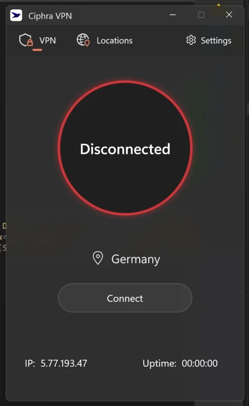 Ciphra VPN — captura de tela 4